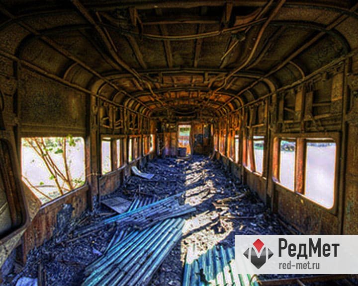 Демонтаж железнодорожных вагонов и локомотивов - РедМет