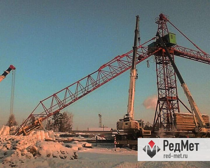 Заказать демонтаж башенных кранов в Москве и области - РедМет